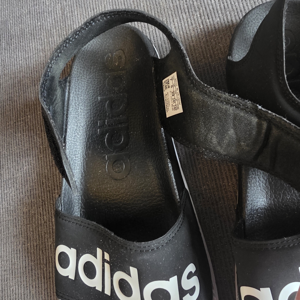Adidas Black Slide Sandals - Picture 4 of 7